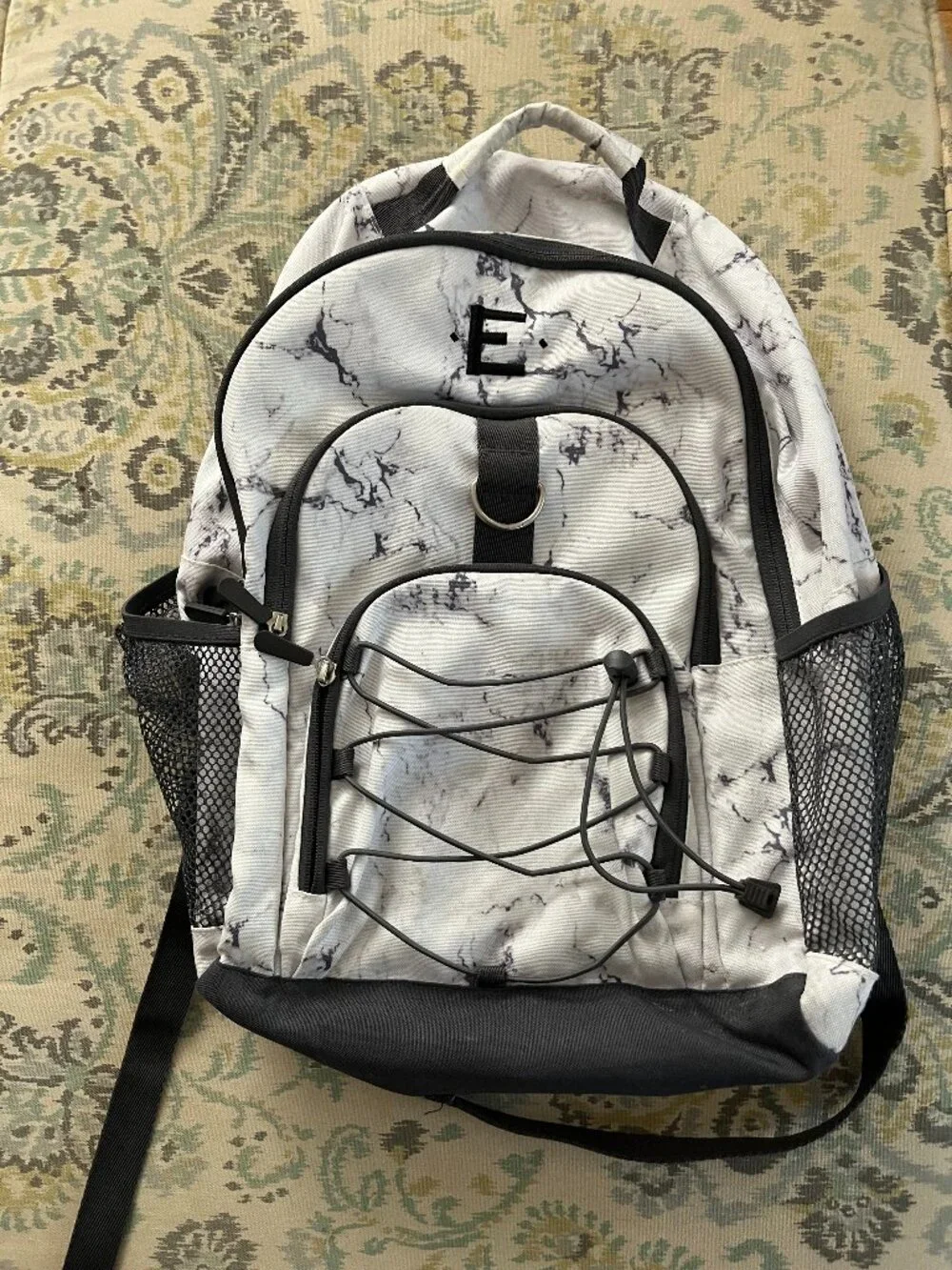 Potterybarn Purple Marbled Backpack with 